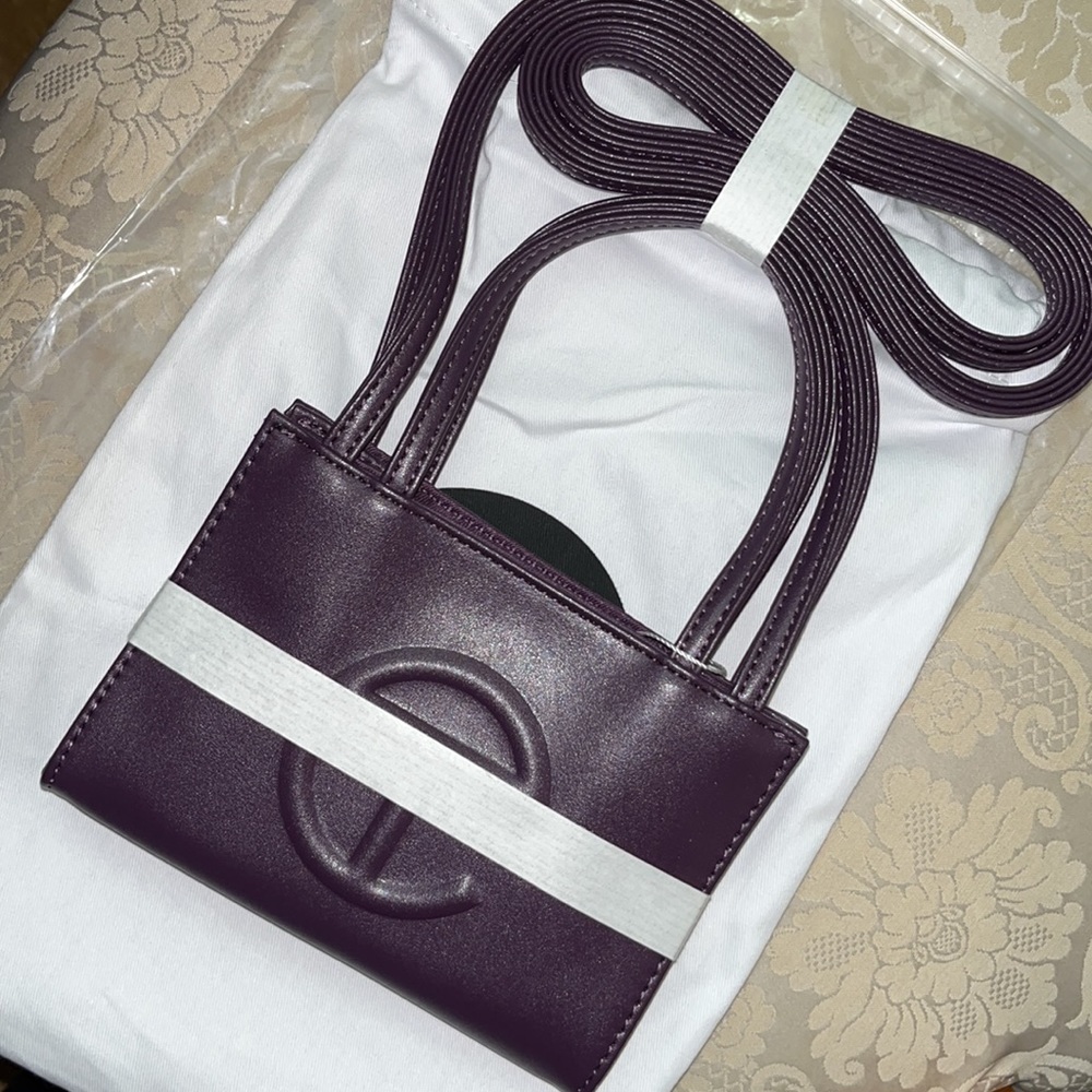 PURPLE “EGGPLANT” TELFAR MINI PURSE